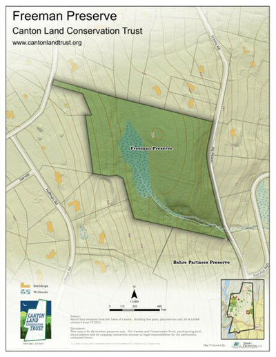 Canton Land Conservation Trust Freeman Preserve-LiDAR digital map