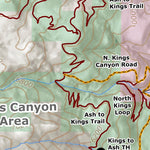 Carson City Parks, Recreation and Open Space Carson City West Side Trails Map digital map