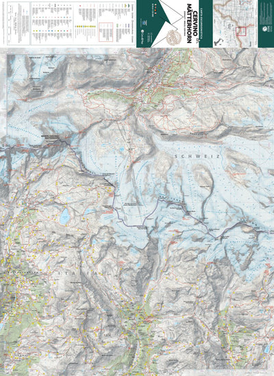 23 Cervino Matterhorn hiking map 1:25000 Preview 1