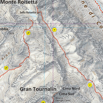 23 Cervino Matterhorn hiking map 1:25000 Preview 3