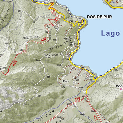 CARTAGO 310 Alto Garda Valle di Ledro Ovest digital map