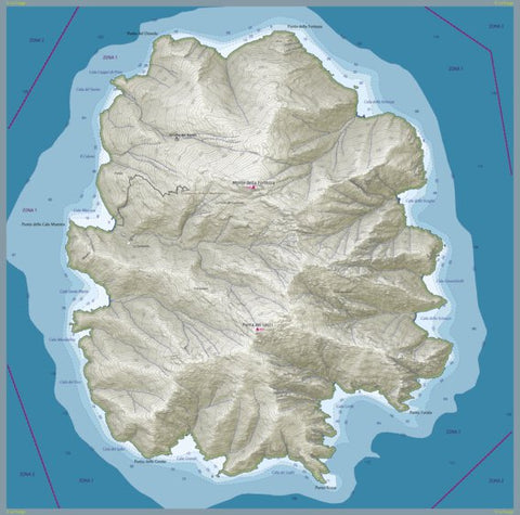 CARTAGO 322 Isola di Montecristo digital map