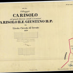 CARTAGO CARISOLO Mappa originale d'impianto del Catasto austro-ungarico. Scala 1:2880 bundle