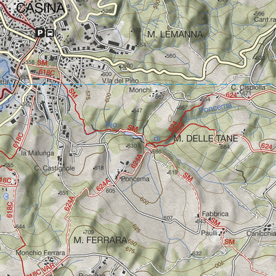 CARTAGO GEOSITI REGIONE EMILIA ROMAGNA: Val Tassobbio digital map