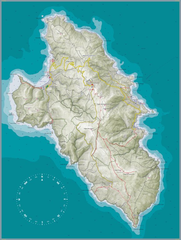 Isole dell'Arcipelago Toscano CARTAGO PREMIUM BUNDLE HPM Map by CARTAGO ...
