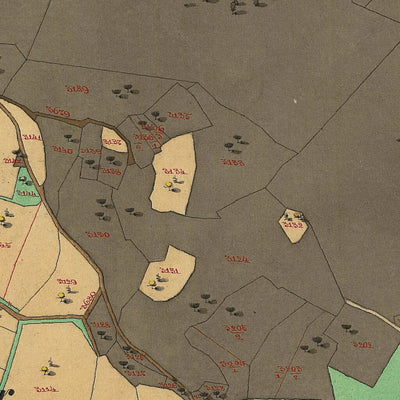 CARTAGO OLTRESARCA Mappa originale d'impianto del Catasto austro-ungarico. Scala 1:2880 bundle