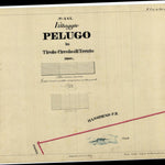CARTAGO PELUGO Mappa originale d'impianto del Catasto austro-ungarico. Scala 1:2880 bundle