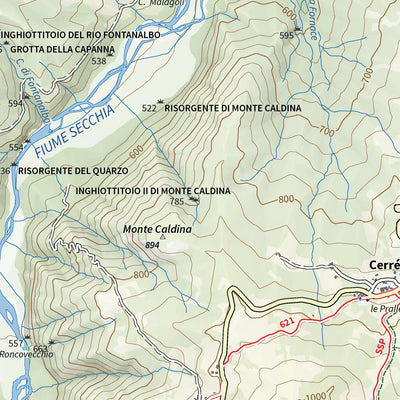 CARTAGO PI500 Parco Nazionale Appennino Tosco Emiliano Foglio NE - CARTA UFFICIALE DEL PARCO digital map