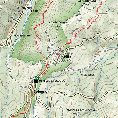 CARTAGO PI500 Parco Nazionale Appennino Tosco Emiliano Foglio NE - CARTA UFFICIALE DEL PARCO digital map