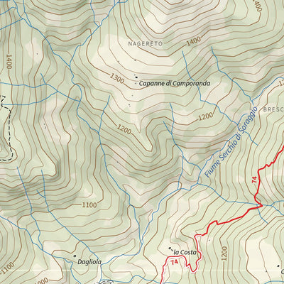 CARTAGO PI500 Parco Nazionale Appennino Tosco Emiliano Foglio SE - CARTA UFFICIALE DEL PARCO digital map