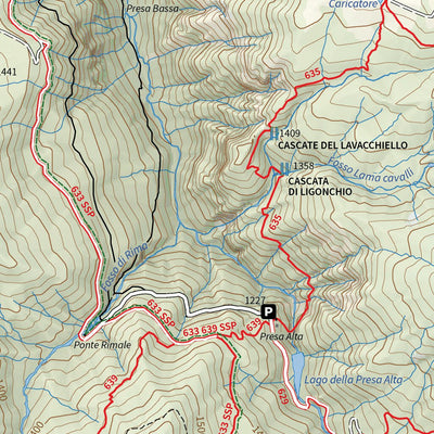 CARTAGO PI500 Parco Nazionale Appennino Tosco Emiliano Foglio SE - CARTA UFFICIALE DEL PARCO digital map