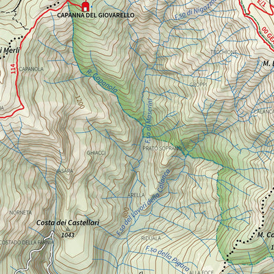 CARTAGO PI500 Parco Nazionale Appennino Tosco Emiliano Foglio SW - CARTA UFFICIALE DEL PARCO digital map