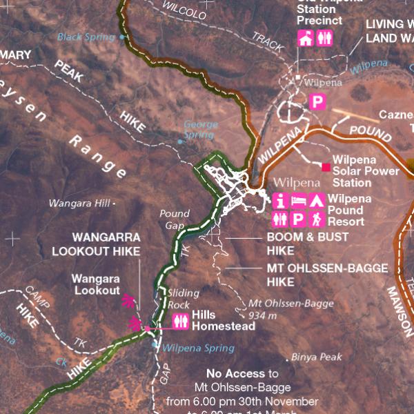 Ikara Flinders Ranges National Park Map By Cartdeco Avenza Maps