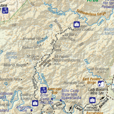Carto Graphics Vulkathunha - Gammon Ranges National Park and Arkaroola Protected Area digital map