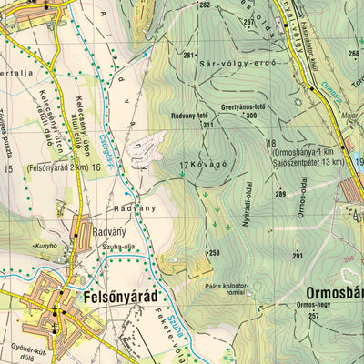 Cartographia Kft. AGGTELEK-GÖMÖR - Dél turistatérkép / Aggtelek-Gomor South tourist map digital map