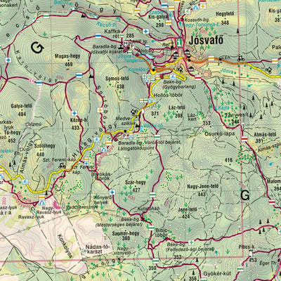 Cartographia Kft. AGGTELEK-GÖMÖR turistatérkép / tourist map digital map