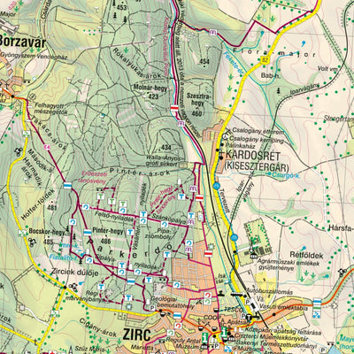 Cartographia Kft. BAKONY északi rész turistatérkép / BAKONY north tourist map digital map