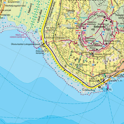 Cartographia Kft. BALATON-NYUGAT turistatérkép / Balaton West tourist map digital map