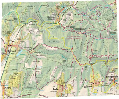 Cartographia Kft. BUKKOSD-BAKONYA tourist map digital map