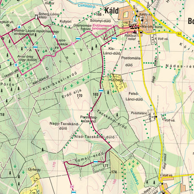 Cartographia Kft. KEMENESHÁT turistatérkép / tourist map digital map