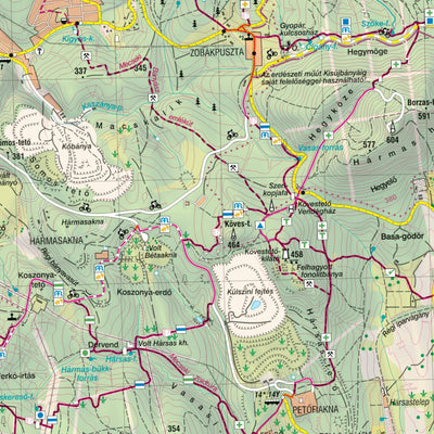 Cartographia Kft. Mecsek, Villányi-hegység, Baranyai-dombság Csomag / Mecsek, Villány, Baranya-hills Bundle bundle