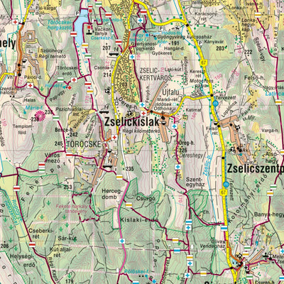 Cartographia Kft. ZSELIC turistatérkép / tourist map digital map