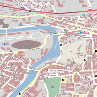 CartoonMaps Lourdes digital map