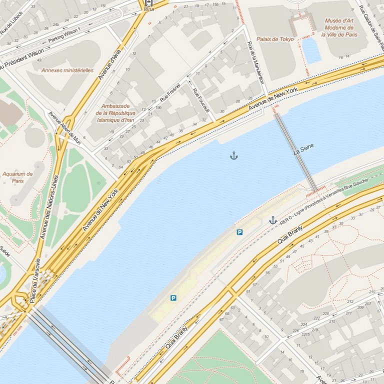 Tour Eiffel & Arc de Triomphe Map by CartoonMaps | Avenza Maps