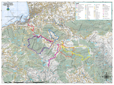 Pimonte Oasi verde - mappa degli itinerari Preview 1