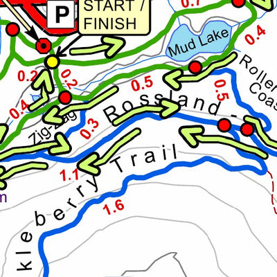 40K Troll Loppet Route - Castlegar Nordic Ski Club Preview 3