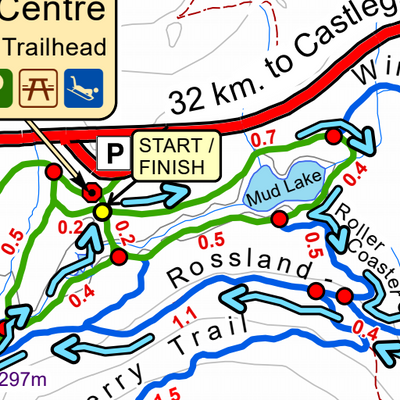 30K Troll Loppet Route - Castlegar Nordic Ski Club Preview 3