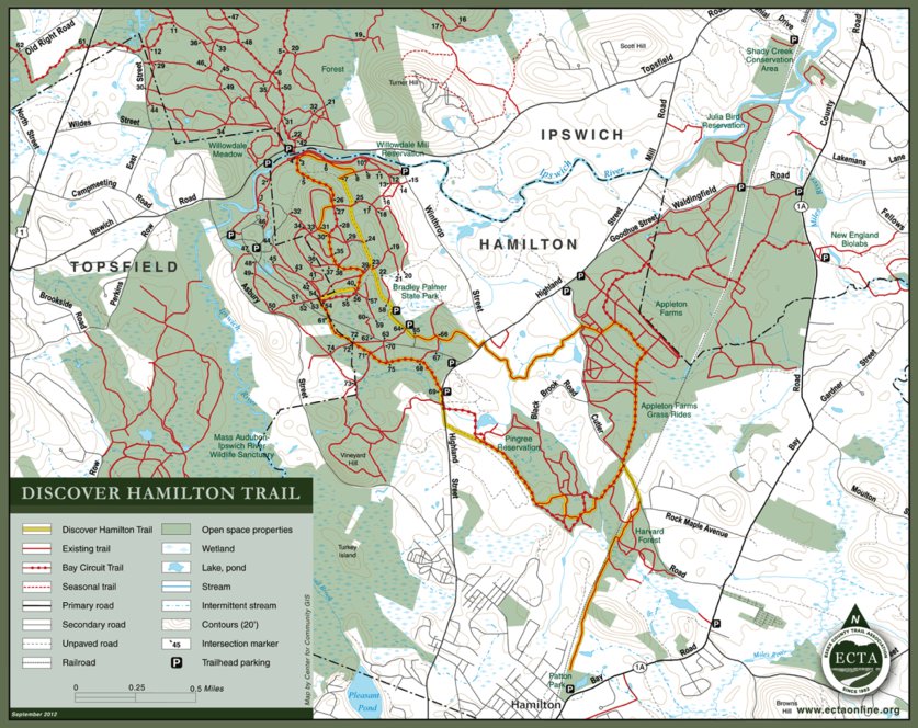 Connect Hamilton Map Discover Hamilton Trail Map by Center for Community GIS | Avenza Maps