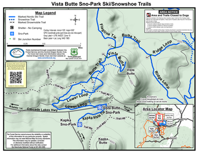 Vista Butte Sno-Park Ski/Snowshoe Trails Preview 1