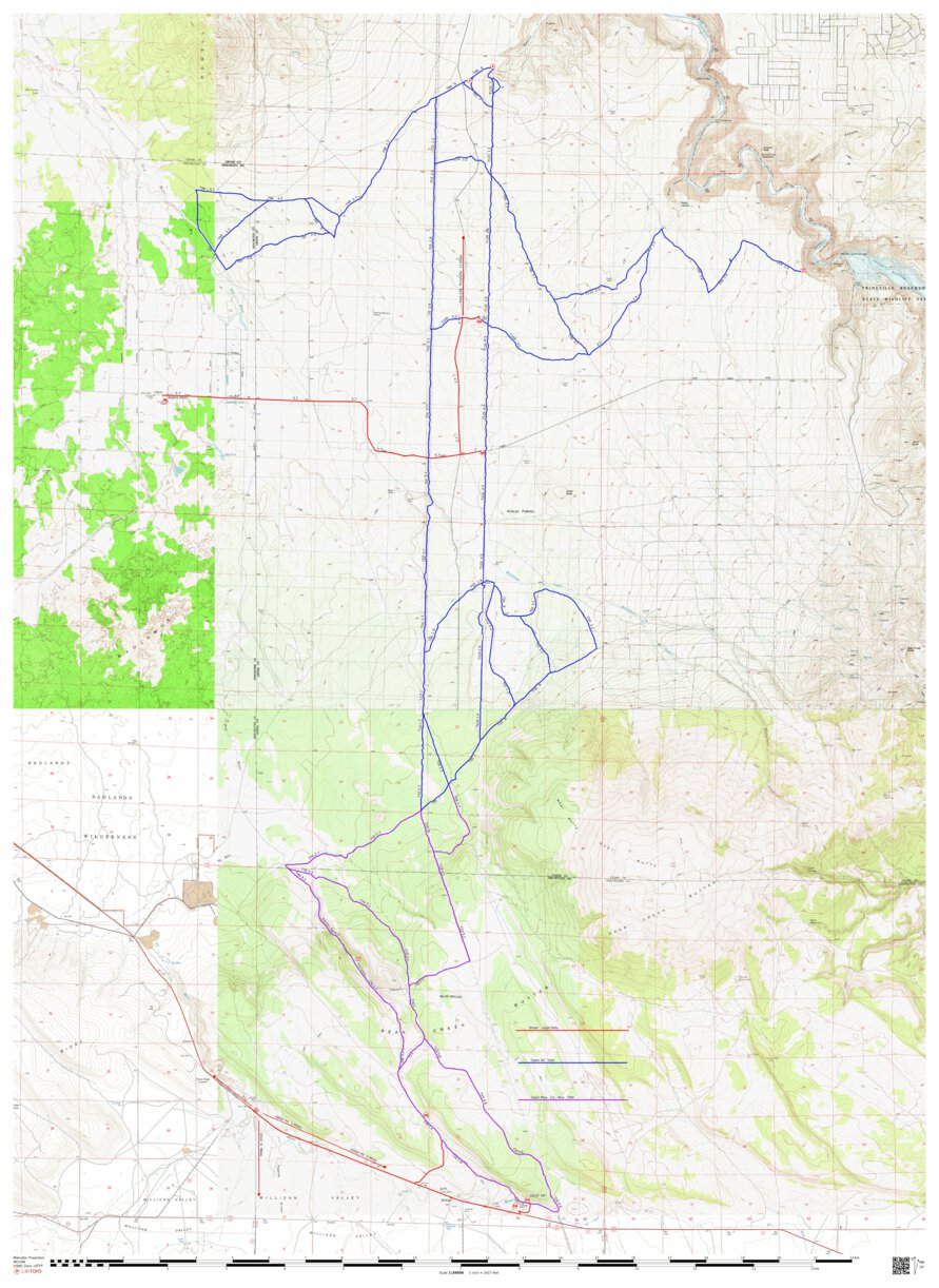Central Oregon SxS Where To Ride Map #24 Millican Plateau by Central ...