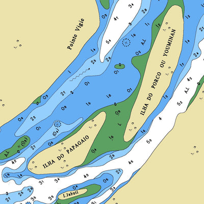 Centro de Hidrografia da Marinha BAÍA DO OIAPOQUE ÀS ILHAS TAPARABÔ (111) digital map