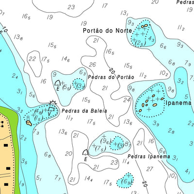 Centro de Hidrografia da Marinha BARRA DE PARANAGUÁ (1821) digital map