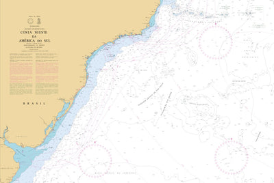 Centro de Hidrografia da Marinha COSTA SUESTE DA AMÉRICA DO SUL (3001) digital map