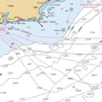 Centro de Hidrografia da Marinha COSTA SUESTE DA AMÉRICA DO SUL (3001) digital map