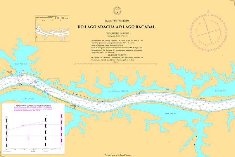 DO LAGO ARACUÃ AO LAGO BACABAL (4416) Map by Centro de Hidrografia da ...