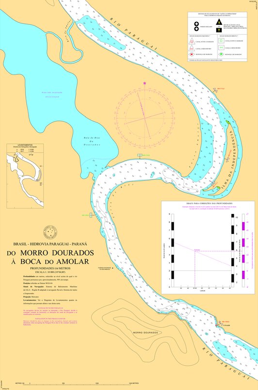 DO MORRO DOURADOS À BOCA DO AMOLAR (3390) Map by Centro de Hidrografia ...