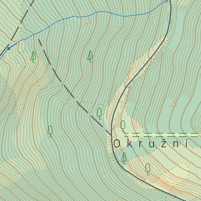 Český úřad zeměměřický a katastrální Šluknov (0104-D-08-2) digital map
