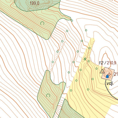 Český úřad zeměměřický a katastrální Úštěk (0204-D-16-4) digital map