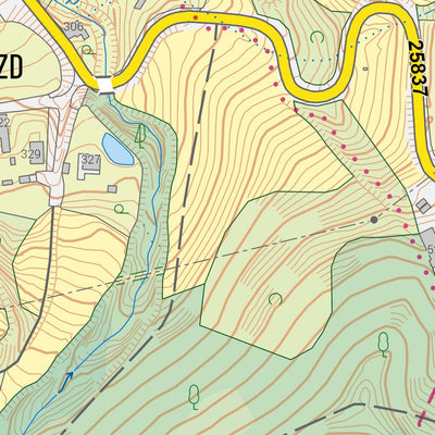 Český úřad zeměměřický a katastrální Ústí nad Labem (0204-A-23-3) digital map