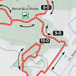 Carte des sentiers | Club équestre de Mirabel - SECTEUR A Preview 3