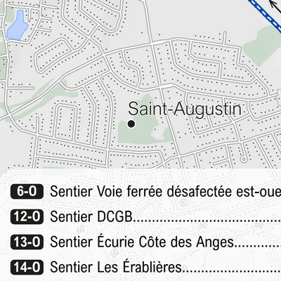 Carte des sentiers | Club équestre de Mirabel - SECTEUR B Preview 3