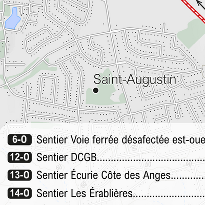 Carte des sentiers | Club équestre de Mirabel - SECTEUR B Preview 3