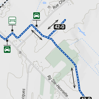 Carte des sentiers | Club équestre de Mirabel - SECTEUR D Preview 3
