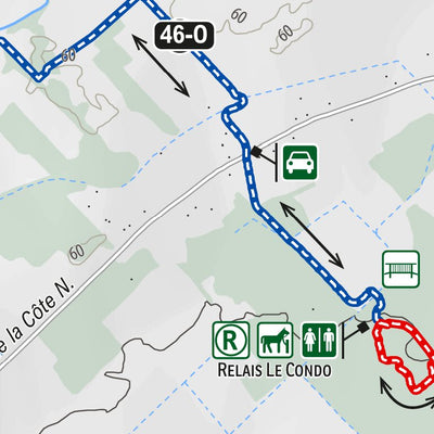 Carte des sentiers | Club équestre de Mirabel - SECTEUR E Preview 3