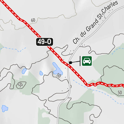 Carte des sentiers | Club équestre de Mirabel - SECTEUR F Preview 2