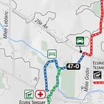 Carte des sentiers | Club équestre de Mirabel - SECTEUR F Preview 3